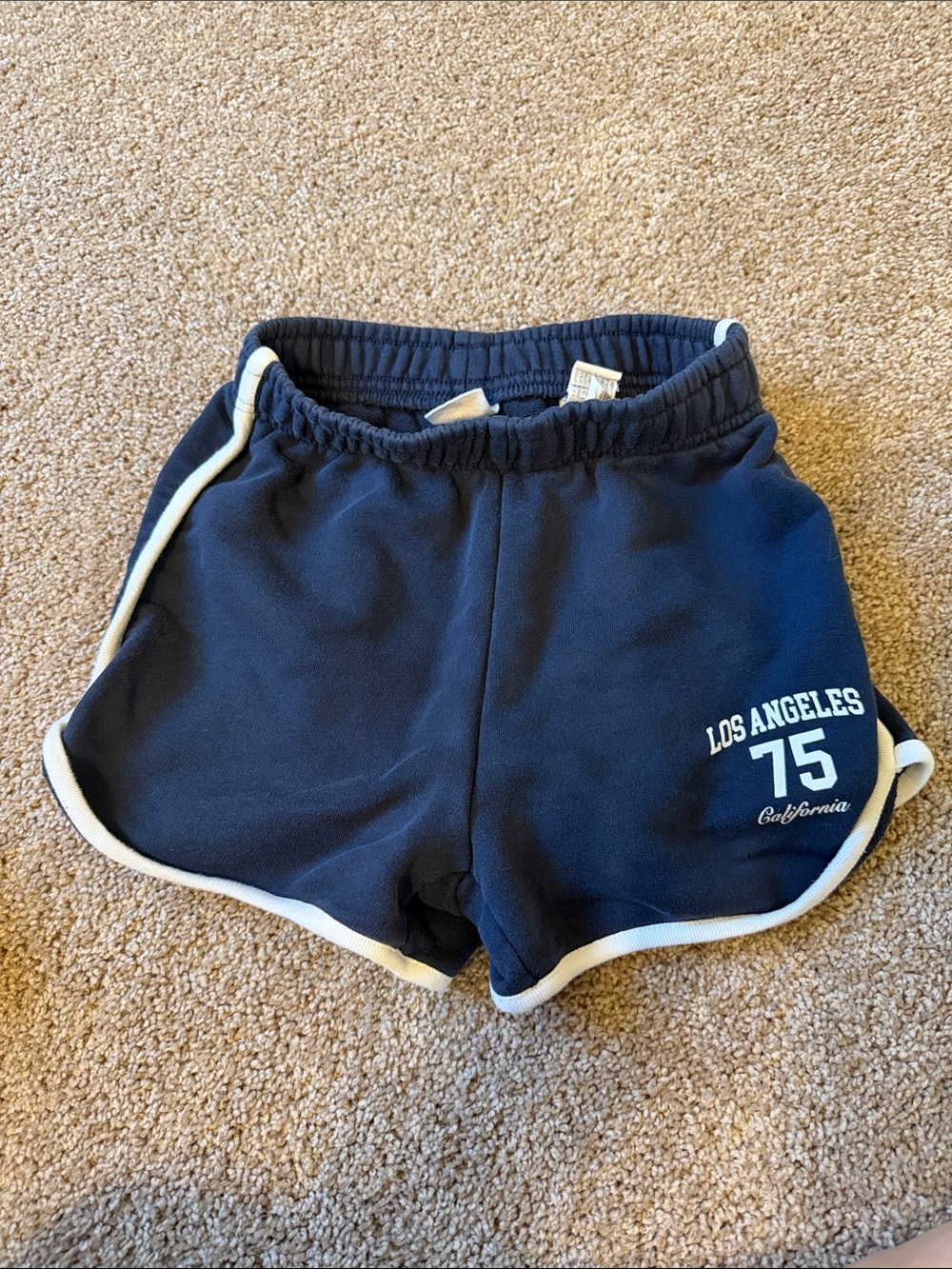 Zara Navy Blue Kids Shorts with White Trim